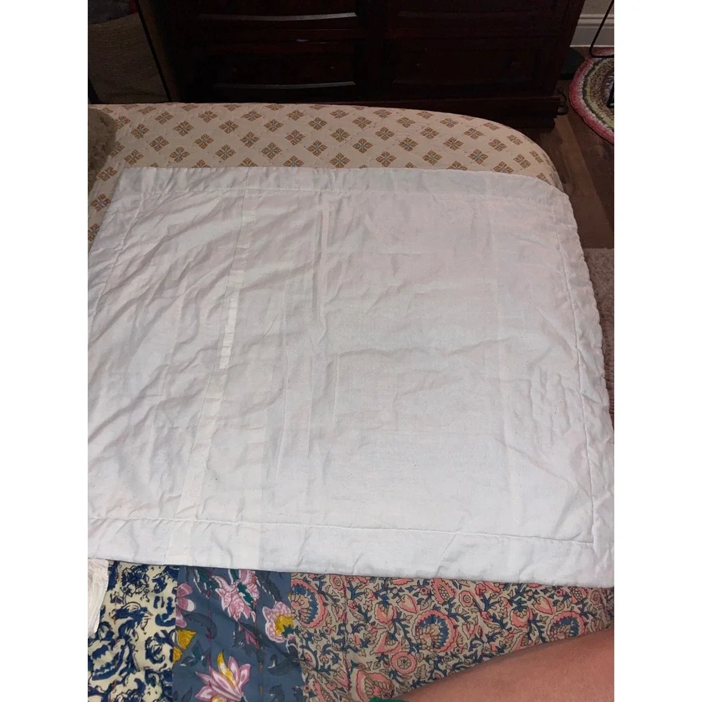 Handcrafted Quilted Bear & Cub Pillow Sham 30x22 Applique Cabin Lodge Country